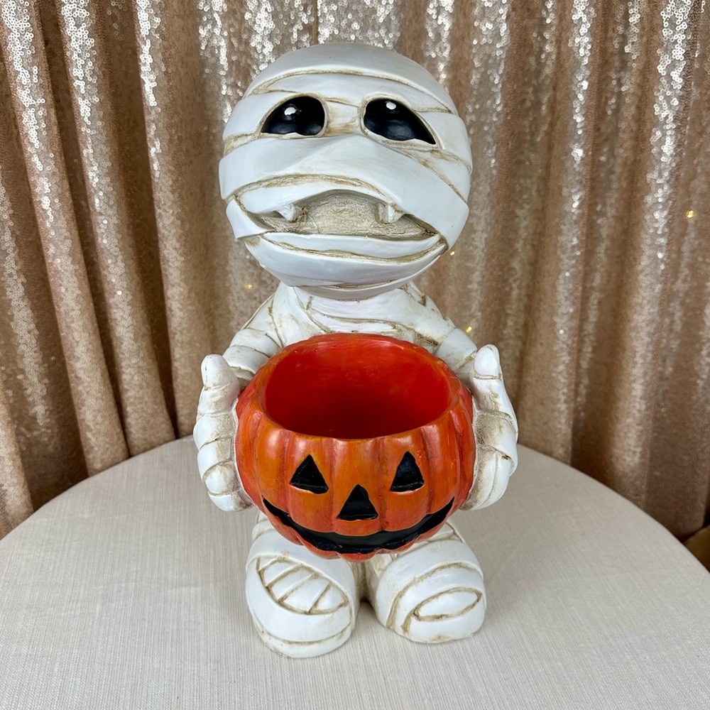 Marvin the Mummy Halloween Candy Bowl – Door Greeter 16” Tall 👻